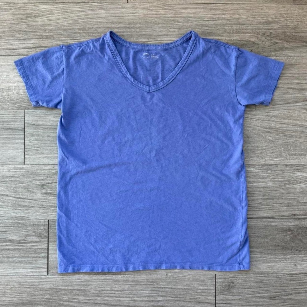 Aerie V-Neck Purple Short Sleeve